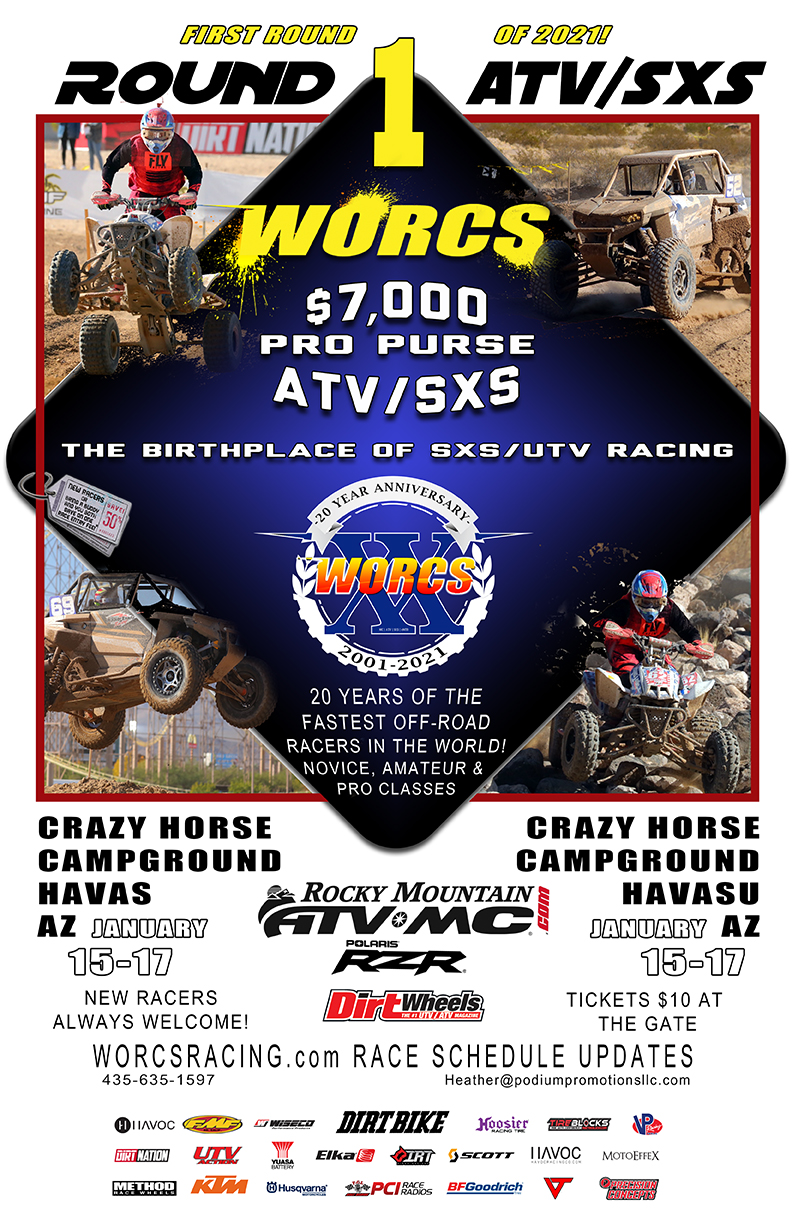WORCS Off-road Racing Round 1 – ATV and SXS Only – Lake Havasu City, AZ